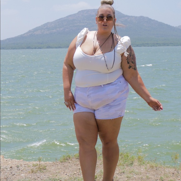 I See You Boo Plus size Camouflage jean shorts #ftfbabe Sold to Plato's Closet - Picture 5 of 5